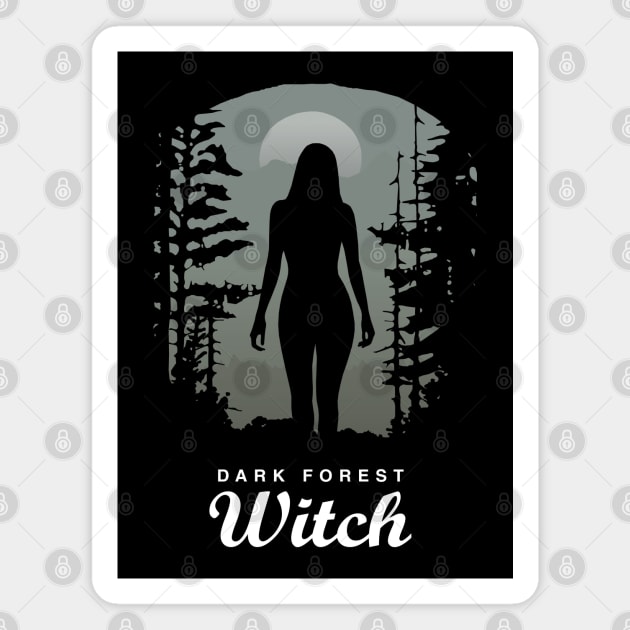 Dark Forest Witch Magnet by KewaleeTee